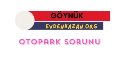 göynük otopark sorunu